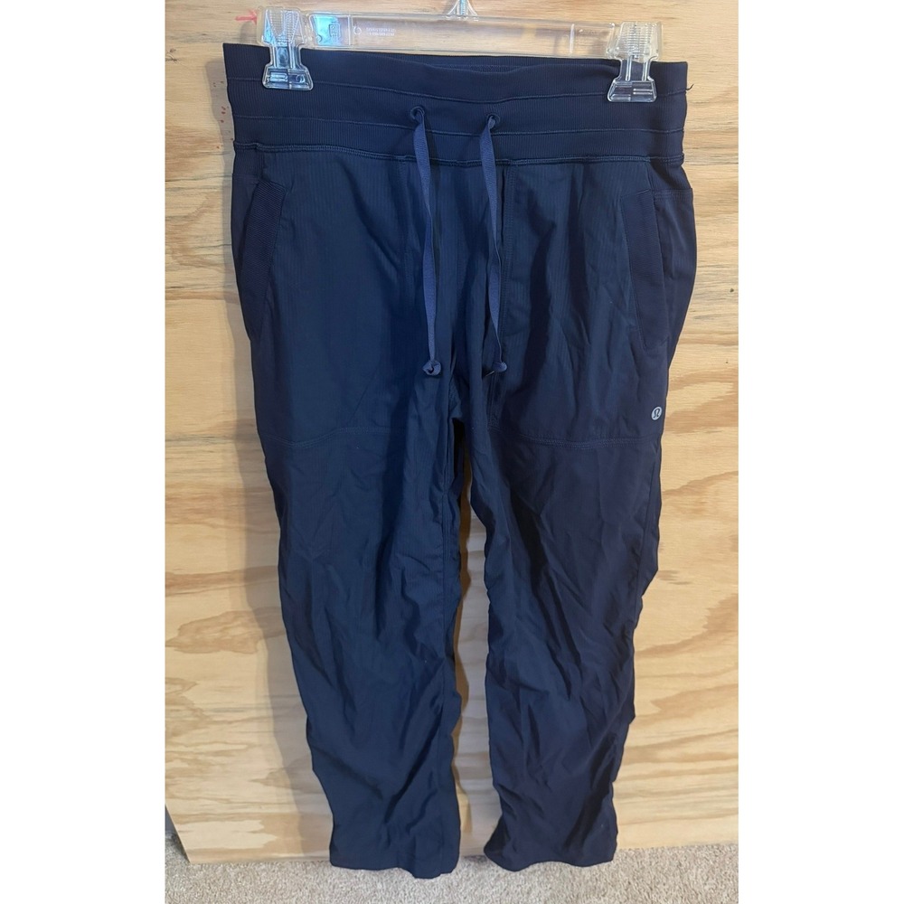 Lululemon Dance Studio Pants Women's 6 Navy Drawstring